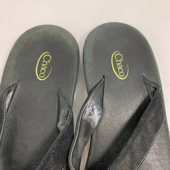 Chaco Men's Suede Leather Outdoor Thong Flip Flop Sandals Size 13 - Picture 10 of 12
